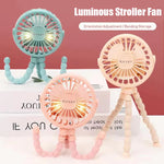 Fan for Cart Stroller Fan Portable Outdoor Fan Clip on for Baby 600Mah USB Rechargeable Handheld Electric Fan for Home 3 Speeds