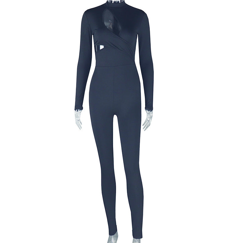 Fashion Women's Wear Tight Micro-elastic Jumpsuit