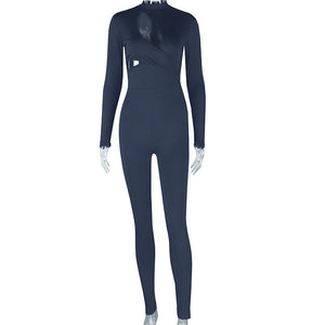 Fashion Women's Wear Tight Micro-elastic Jumpsuit