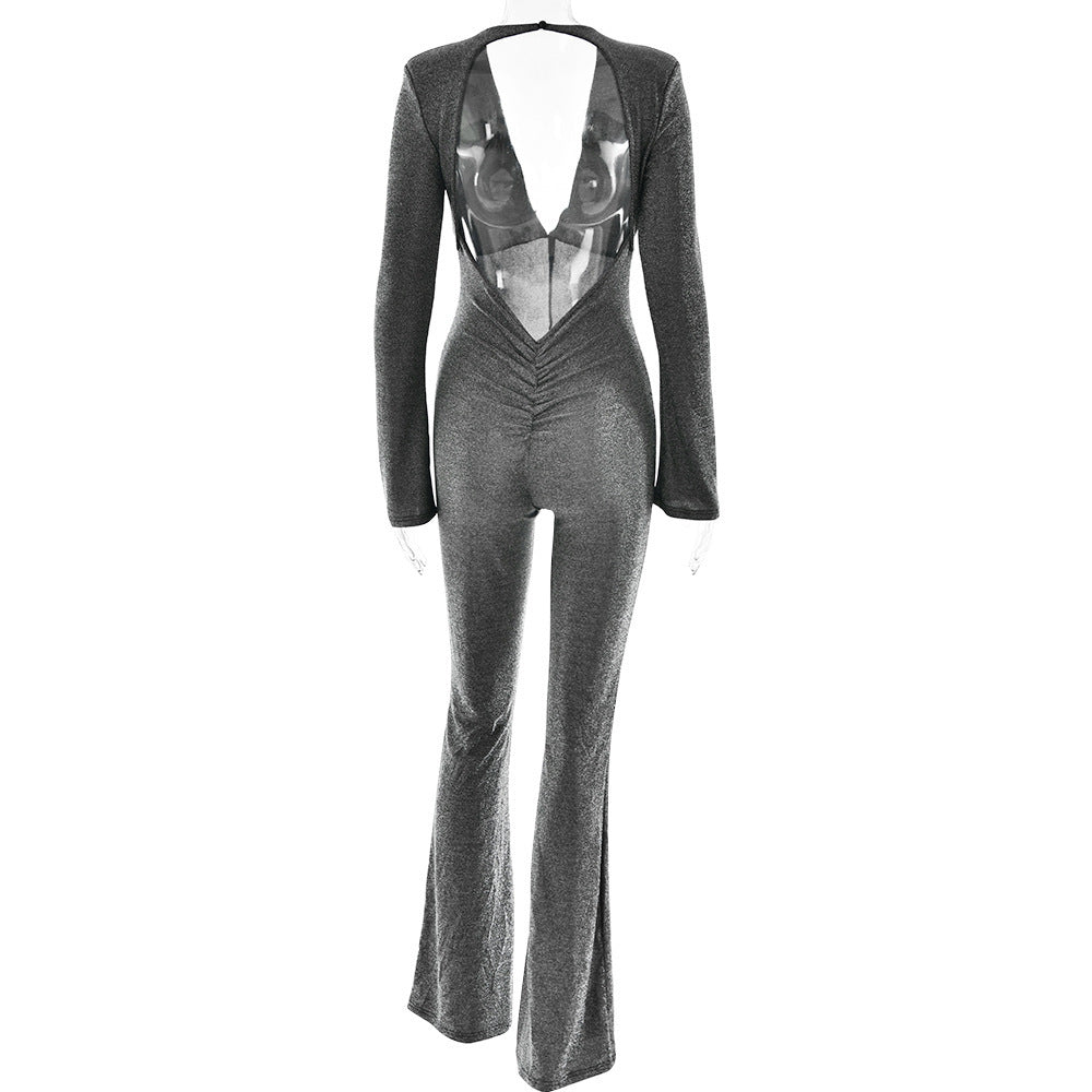 Fashion Backless Sheath Women's Jumpsuit