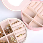 Light Pink Jewelry Organizer Cases with Mirror