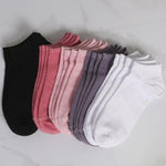 Women'S Solid Ankle Socks, Comfy Breathable Low Cut Socks, 10 Pairs Multipack Socks for Summer Daily Wear