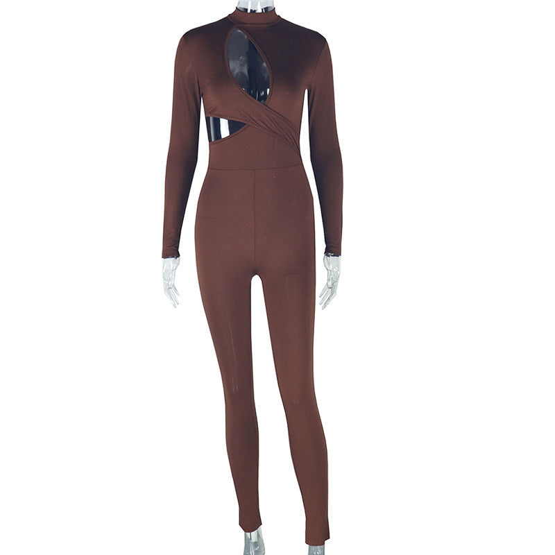 Fashion Women's Wear Tight Micro-elastic Jumpsuit