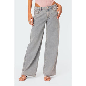 Bow Pocket Relaxed Jeans