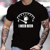 I Long For A Glass Of Beer, Printed Men's Comfortable T-shirt, Men's Summer Outdoor Clothing, Men's Clothing, Men's Top