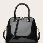 Women's Shiny Tote Shoulder Messenger Bag