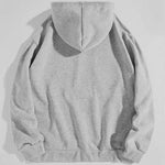 Women'S Letter Print Drop Shoulder Hoodie, Fashion Casual Drawstring Pocket Hooded Sweatshirt for Daily Holiday Outdoor Wear, Women Clothes for Spring Fall